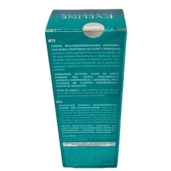 NIB EVELINE Hyaluron Clinic Anti Wrinkle Multi Regenerating Eye & Eyelid Cream - Picture 4 of 4